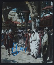 JORIS CHRIST & THE CENTURION C1900 Magic Lantern Slide CHRISTIAN RELIGION JESUS picture