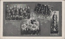 Baseball Football Boys Girls Basketball Sports Team Photo RPPC 1905 Postcard picture