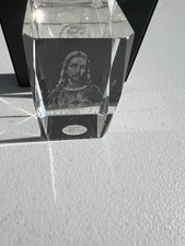 3D Laser Etched Crystal Glass Paperweight 3