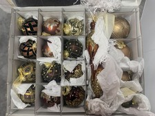 Vintage🎄🎄 20 Luxury Frontgate Holiday Collection Glass Ornaments. picture