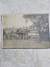 Rare Original WWI 1918 Captured Tank Display Paris France Photo British Army... picture