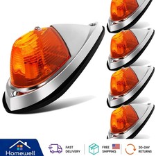 Amber Light Torpedo Cab Lights Chrome Top Cab Marker Roof Running Lights picture