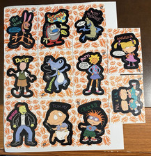 1993 Topps Nickelodeon Activity Cards Complete Set 1-11 Ren Stimpy Rugrats Doug picture