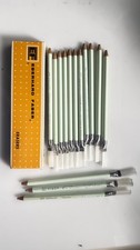 Vtg Eberhard Faber 1407 brush topper erasers 11 new + 3 used USA picture