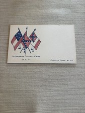 Jefferson County Camp U.C.V. Charles Town, West Virginia Calling Card picture
