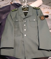 Vintage West German Justiz Uniform Tunic Jacket Green Patch Size 40  picture