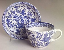 Burgess & Leigh Blue Bird-Regal Peacock Breakfast Cup & Saucer 5799431 picture