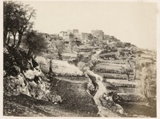 c.1862 PHOTO - MIDDLE EAST FRANCIS BEDFORD - GIBEON AL JIB PALESTINE (ISRAEL) picture