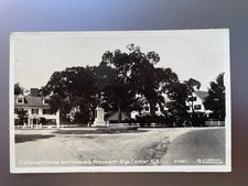 Vintage RPPC PHOTO POSTCARD Rye Center NH Colonial Homes Veterans Monument picture