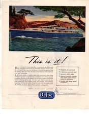 1945 DeFoe 120' Yacht Original ad from Fortune picture