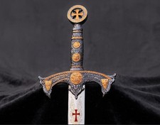 Handmade Knights Templar Sword Medieval Crusader Longsword Decorative Display picture