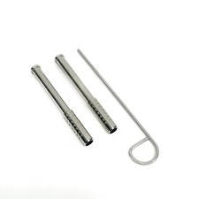 SOLID Brass one hitter  Nickel Plated set of 2 With a Poker. quality since 1997  picture