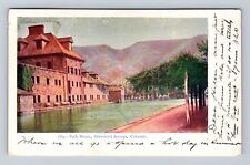Glenwood Springs CO-Colorado, Bath House and Springs, Antique Vintage Postcard picture