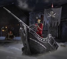 9.5 FT Dead Water Giant-Sized Animated LED Pirate Ship NEW PROP 2026 picture