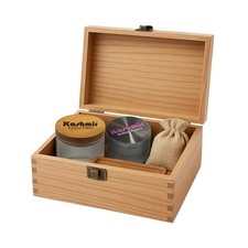 Cherry Stash Box with Accessories, Jar &Grinder Premium Wood Storage Box Kashmir picture