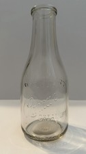 Vintage Glass Milk Bottle 1 Quart Lamar Creamery Paris TX 1952 Berney-Bond  picture