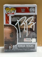 SIGNED Funko Pop WWE Wrestling - ROMAN REIGNS #176 COA AUTHENTICATED picture