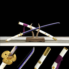 Katana White Ame no Habakiri 1045 Steel picture