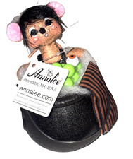 Annalee Haunted Hot Tub Mouse Cauldron Halloween 310324 New with Tags Ships Free picture