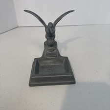 1920s-30s FRANKART Art Deco Duck Ashtray Gray No Insert picture