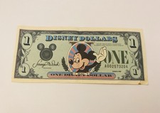 1987-88  $1 Disney Dollar DA Series Mickey Mouse - Disney World, Disneyland picture