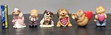 Vintage Merry Miniatures Valentines Day- Lion, Dog, Cat, Koala, Princess, Man picture