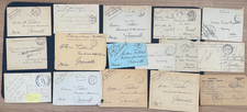 WW1 - Lot Of 16 Military Franchises / Cards / Envelopes / Mixed Lot picture