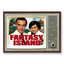 FANTASY ISLAND TV Show Classic TV 3.5 inches x 2.5 inches Steel FRIDGE MAGNET picture