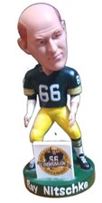 EventUSA Ray Nitschke #66 Football Bobblehead Resin Figure Green Bay Packers  picture