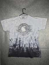 Harley Davidson Men’s XL T-shirt Logo Print South Hampton Mass Tye Dye picture