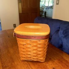 Longaberger 1994 Father’s Day Tissue Basket, Protector & Wooden Lid. picture