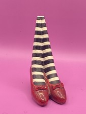 Doorstop Wizard of Oz Wicked Witch Legs Paperweight Westland 1842 Ruby Slippers picture