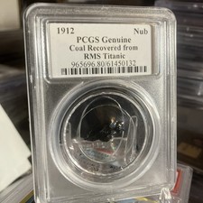 1912 Titanic Coal Relic PCGS Genuine – Certified Coal Recovered from RMS Titanic picture