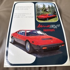 Ferrari Dino 308GT4 2 Page Laminated Brochure picture