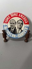 Giant 6 inch 1972 McGovern-Shriver Presidential Campaign pin picture