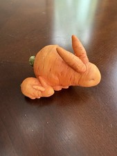 Home Grown - Enesco #4006816 Carrot Rabbits Figurine Collectible Vintage Retired picture