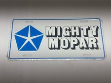 Vintage Mopar NOS Mighty Mopars Booster License Plate Chrysler Plymouth Dodge picture