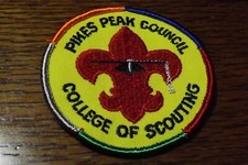 BOY SCOUT PATCH PIKES PEAK COUNCIL COLLEGE OF SCOUTING NOS picture