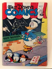 Walt Disney's Comics and Stories #30 March 1943 GD, World War II Buy Bonds cover picture