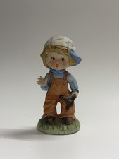 vintage ceramic figurine Boy picture