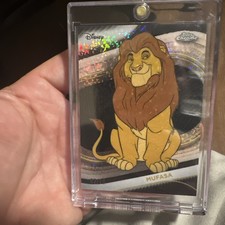 2025 TOPPS CHROME DISNEY BLACK Speckle Sparkle #96 MUFASA /10 SSP 🤯 picture