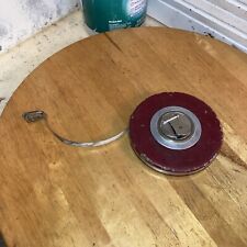 Vintage Leather LUFKIN RULE CO. USA 75' Foot Tape Measure, 75 Feet picture