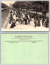 Paris Avenue du Bois de Boulogne Arc de Triomphe LL Postcard Belle Époque picture