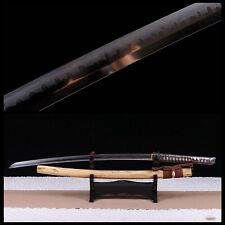 Japanese Samurai Katana Sword Clay Tempered Battle Ready T10 Steel Sharp Blade. picture