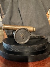 Mini Cannon   Brass Vintage picture