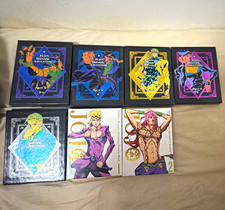 JoJo's Bizarre Adventure Sets 1-5 Boxes + Golden Wind Manga Vol 1-2 Lot picture