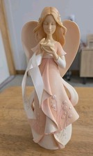 Angel Baby Birds Foundations Enesco GOD SMILED THE DAY YOU WERE BORN Birthday picture