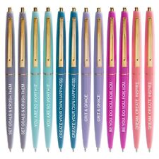 12 Pack Inspirational Ballpoint Pens with Motivational Messages (6 Colors) picture
