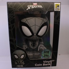 G6 SDCC 2026 Monogram LE Marvel Spider-Man Black Suit Vinyl Coin Bank picture