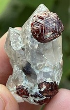33 Gm Skeleton Shape Spessartite Garnet With Quartz Combine Specimen From Pak picture